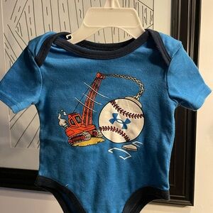3/$12 Under Armour Blue Construction Bodysuit